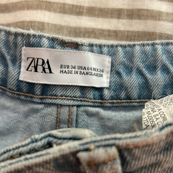 Zara mom Jean high waisted shorts - Picture 2 of 4